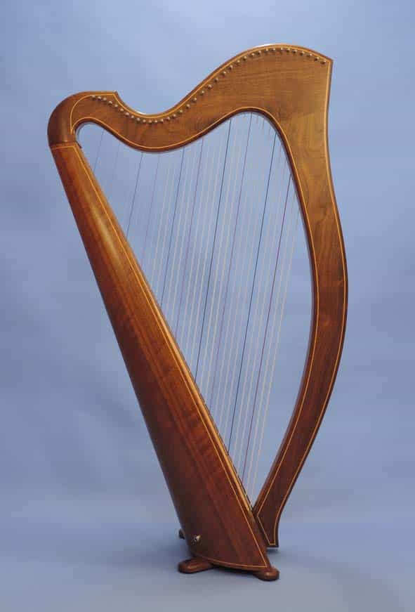A Norris 36 String Harp in Walnut